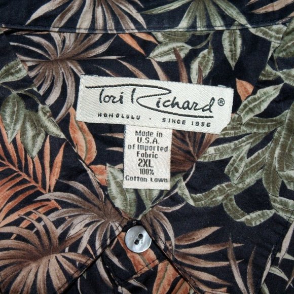 Tori Richard Mens Short Sleeve Button Front Hawaii - Picture 5 of 8